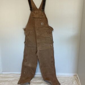 Carhartt Caramel Brown Workwear Bib Overalls